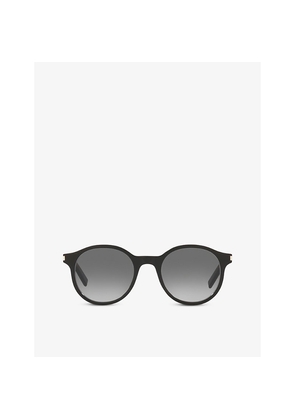 Womens Saint Laurent Sl 521 Round-Frame Acetate Sunglasses