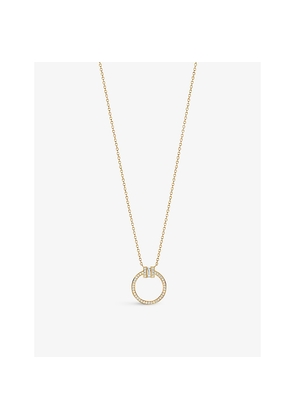 Tiffany & Co Tiffany T Wire 18ct Yellow-Gold and 0.8ct Diamond Pendant Necklace