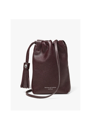 Womens Aspinal Of London Hudson Leather Cross-Body Bag