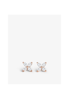 Tiffany & Co Tiffany Victoria® 18ct Rose-Gold and 0.64ct Diamond Stud Earrings