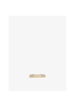 Tiffany & Co T True 18ct Yellow-Gold and 0.23ct Diamond Narrow Ring