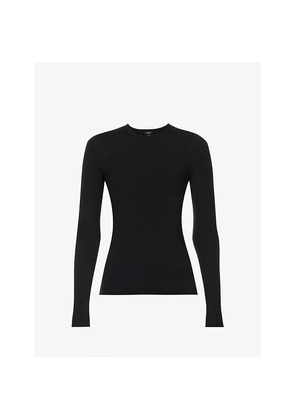 Womens Joseph Round-Neck Silk-Blend Top