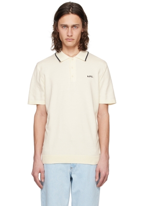 A. P.C. Off-White Flynn Polo
