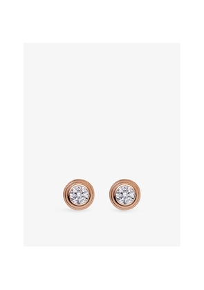 Cartier D'Amour Small 18ct Rose-Gold and 0.09ct Diamond Earrings