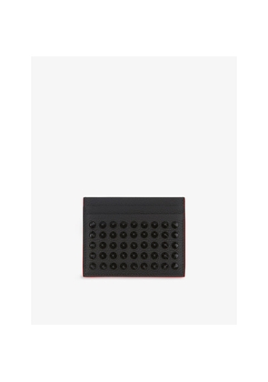 Mens Christian Louboutin Kios Stud-Embellished Leather Card Holder