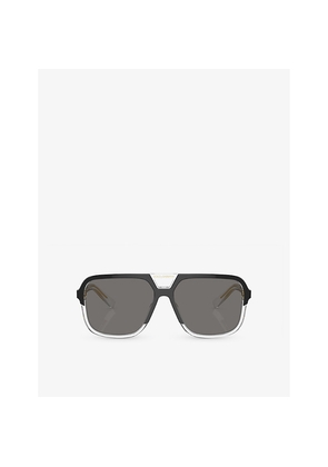 Womens Dolce & Gabbana Dg4354 Square-Frame Acetate Sunglasses