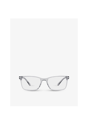 Womens Prada Pr 14Wv Rectangle-Frame Eyeglasses