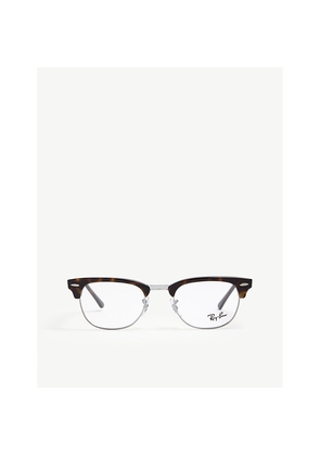 Mens Ray-Ban Clubmaster Rectangle-Frame Glasses