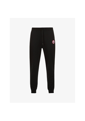 Mens Canada Goose Huron Relaxed-Fit Cotton-Jersey Jogging Bottoms
