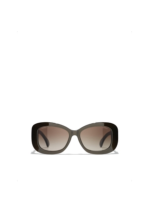 Womens Chanel Rectangle Sunglasses