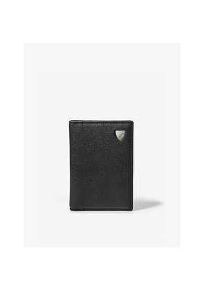 Mens Aspinal Of London Billfold Logo-Embossed Leather Wallet