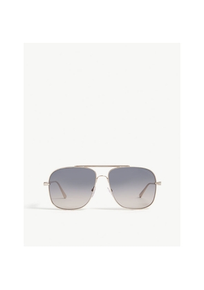 Mens Tom Ford Ft0669 Pilot Frame Sunglasses