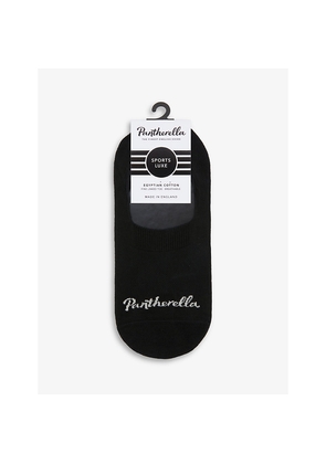 Mens Pantherella Logo Cotton-Blend Invisible Socks