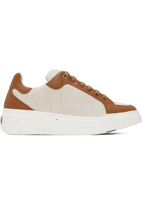 Max Mara Beige & Tan Maxigreen Sneakers