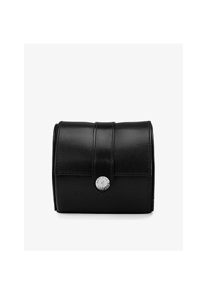 Aspinal Of London Travel Logo-Print Leather Watch Box