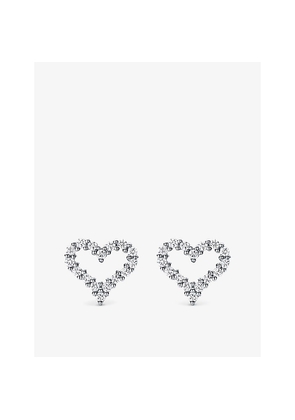 Tiffany & Co Tiffany HeartsTM Extra-Mini Platinum and 0.13ct Round Brilliant-Cut Diamond Earrings