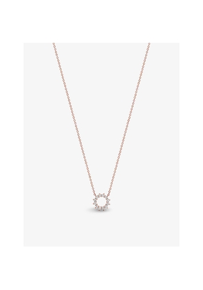Tiffany & Co Open Circle Mini 18ct Rose-Gold and 0.23ct Round Brilliant-Cut Diamond Pendant Necklace