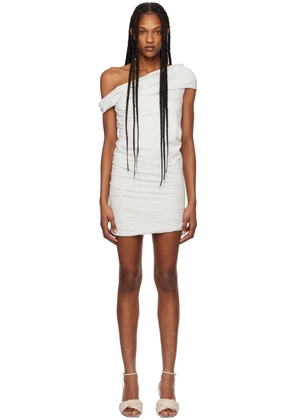 MSGM Off-White Off-The-Shoulder Minidress