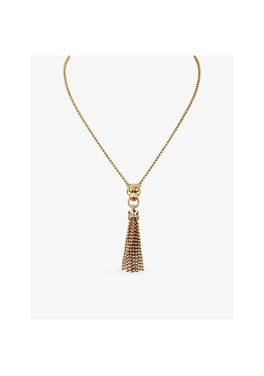 Panthère De Cartier 18ct Yellow-Gold, 0.24ct Brilliant-Cut Diamond, Tsavorite, Onyx and Lacquer Pendant Necklace