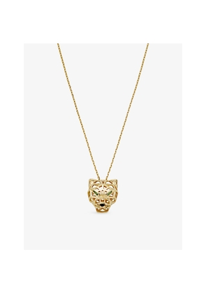 Panthère De Cartier 18ct Yellow-Gold, Garnet and Onyx Necklace