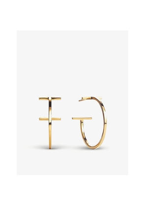 Tiffany & Co Tiffany T Wire Medium 18ct Yellow-Gold Hoop Earrings