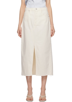 FRAME Off-White 'The Midaxi' Denim Midi Skirt