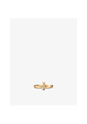 Mens Tiffany & Co Tiffany T T1 Narrow 18ct Yellow Gold Ring