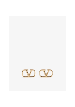 Valentino Garavani Vlogo Gold-Toned Brass Earrings