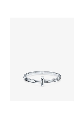 Tiffany & Co T1 18ct White-Gold and 2.18ct Round Brilliant-Cut Diamond Bracelet
