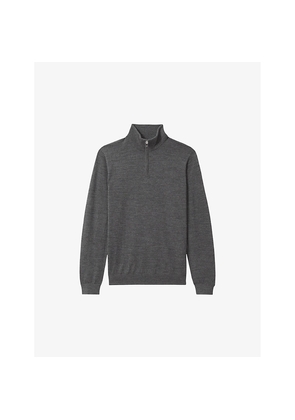 Mens Reiss Blackhall Funnel-Neck Wool Jumper