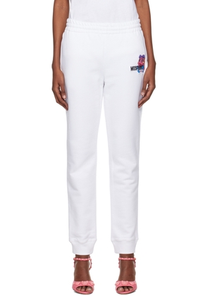 Moschino White Puzzle Bobble Lounge Pants