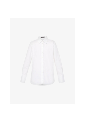 Womens Joseph Regular-Fit Poplin Cotton Shirt