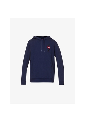 Mens Hugo Japanese-Ideogram Cotton-Jersey Hoody