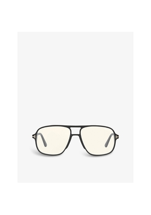 Womens Tom Ford Ft5737 Aviator-Frame Acetate Sunglasses