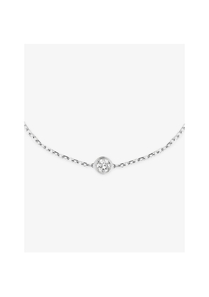 Cartier D'Amour Small 18ct White-Gold and 0.09ct Round-Cut Diamond Bracelet