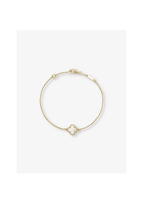 Van Cleef & Arpels Sweet Alhambra Gold and Mother-Of-Pearl Bracelet
