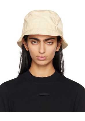 JACQUEMUS Beige Le Chouchou 'Le bob Ovalie' Bucket Hat