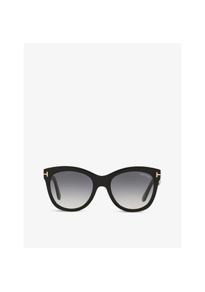 Womens Tom Ford Ft0870 Wallace Cat-Eye Acetate Sunglasses