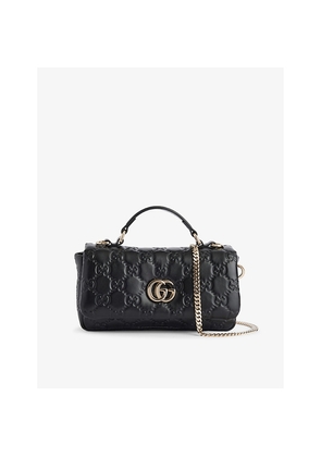 Womens Gucci Gg Milano Mini Top-Handle Leather Bag