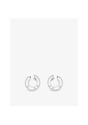 Messika Move Romane 18ct White-Gold and Diamond Earrings