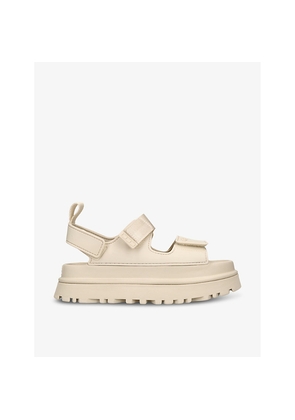 Womens UGG Goldenglow Adjustable-Strap Woven Sandals