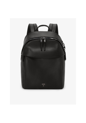 Womens Tumi Holland Brand-Plaque Leather Backpack