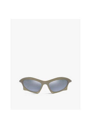 Womens Balenciaga Bb0229S Bat Rectangle Sunglasses