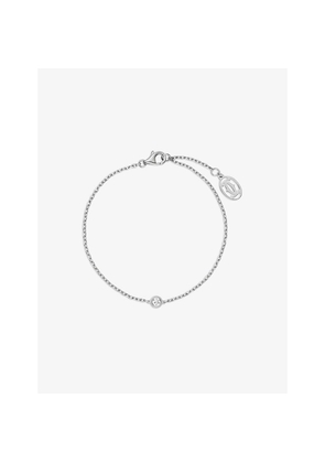 Cartier D'Amour Extra-Small 18ct White-Gold and 0.04ct Round-Cut Diamond Bracelet