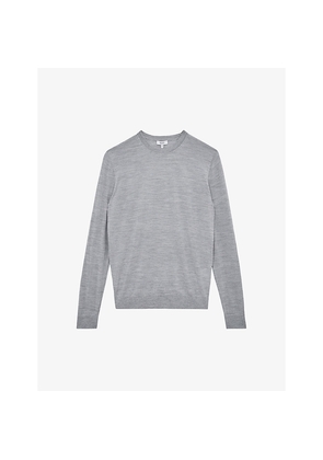 Mens Reiss Wessex Crewneck Merino-Wool Jumper
