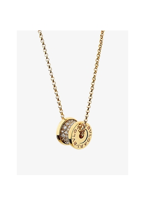 Bvlgari B.Zero1 18ct Yellow-Gold and 0.31ct Brilliant-Cut Diamond Pendant Necklace