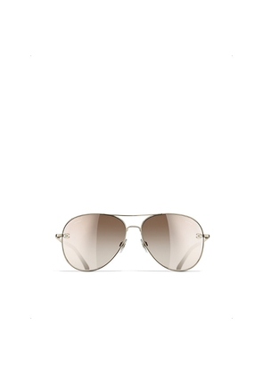 Womens Chanel Pilot Sunglasses