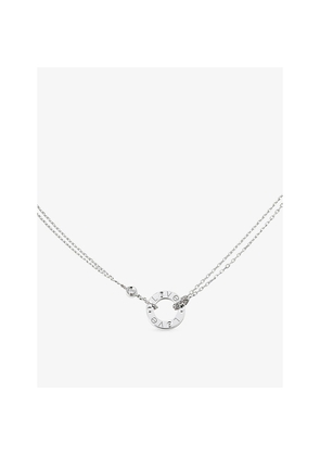 Cartier Love18ct White-Gold and 0.03ct Diamond Necklace