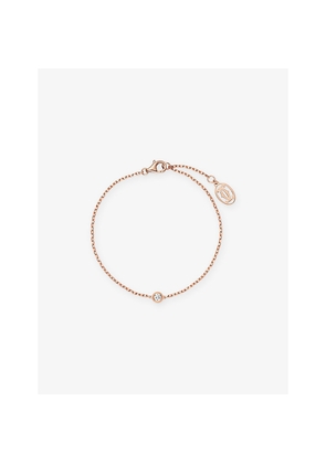 Cartier D'Amour Extra-Small 18ct Rose-Gold and 0.04ct Diamond Bracelet