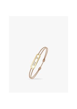 Messika Cares Pavé 18ct Yellow-Gold and 0.26ct Diamond Cord Bracelet
